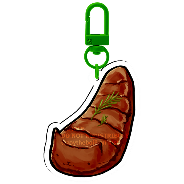 Steak keychain