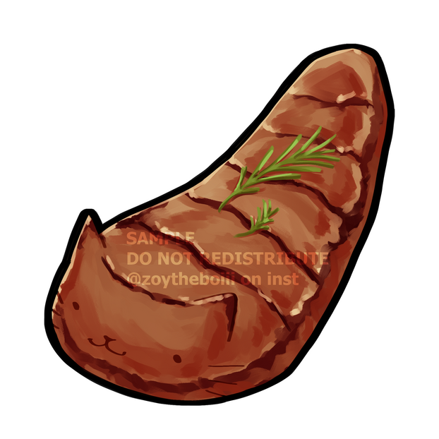 Steak sticker