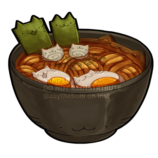 Ramen stickers