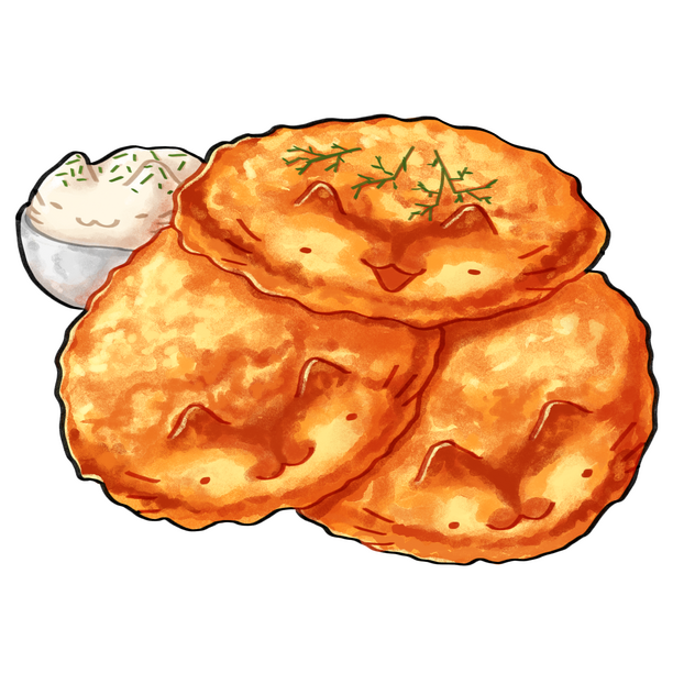 Potato pancakes (draniki) sticker