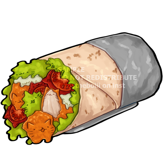 Burrito sticker