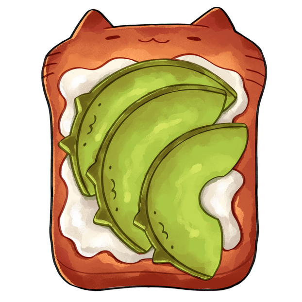 Avocado toast sticker