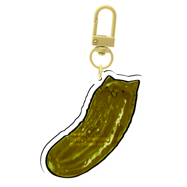 Pickle keychain