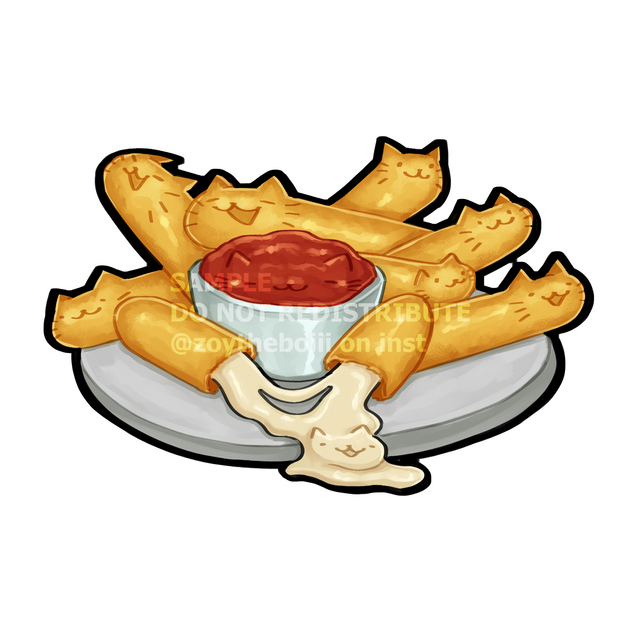 Mozzarella sticks sticker