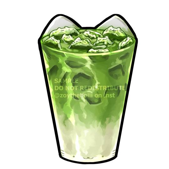 Matcha Sticker