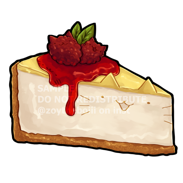 Cheesecake sticker